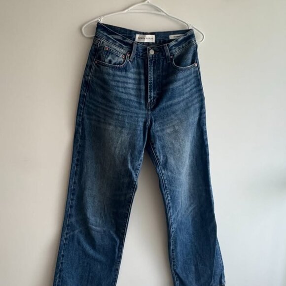 Denim Forum The Farrah Hi-rise Wide Jean - Picture 3 of 4